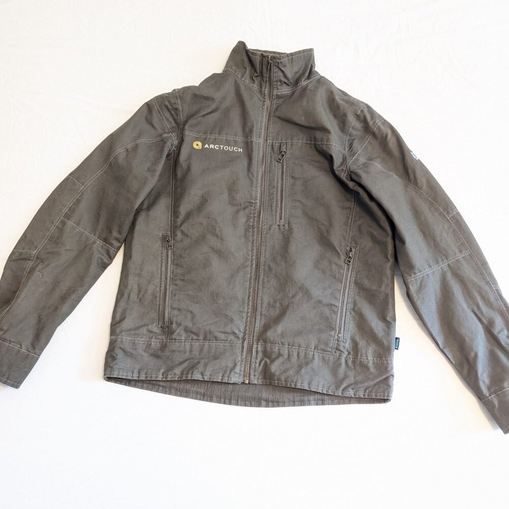 Kuhl Jacket Mens S 19F Burr Fleece Lined Full Zip Vintage Patina Cotton Canvas